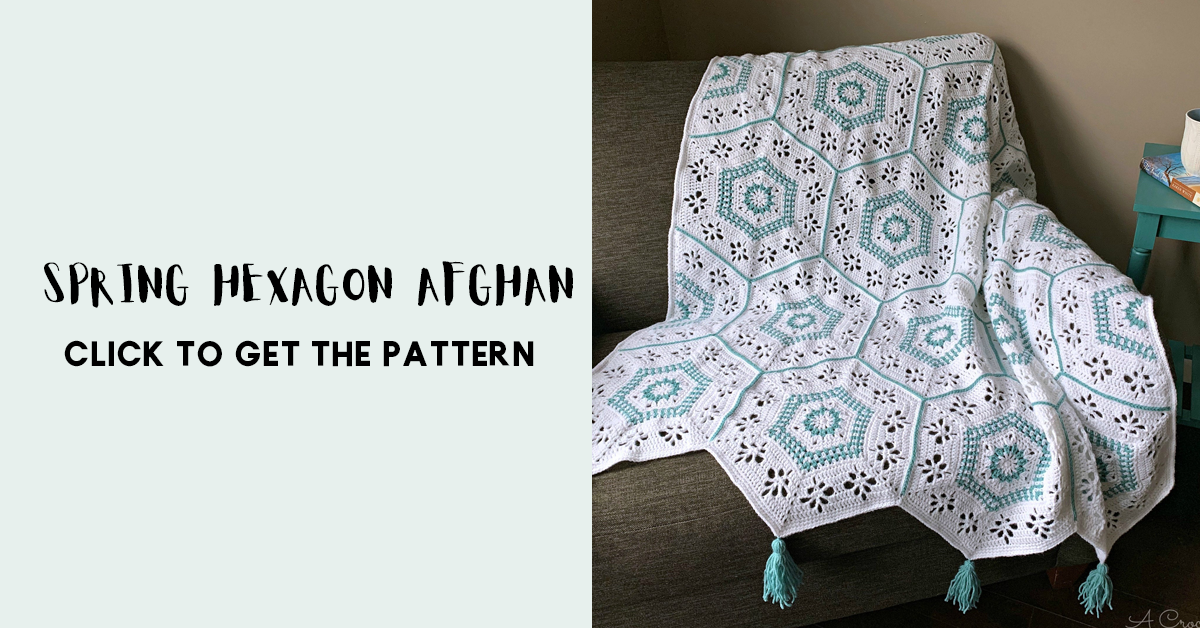 Succulent Spring Hexagon Afghan Share A Pattern