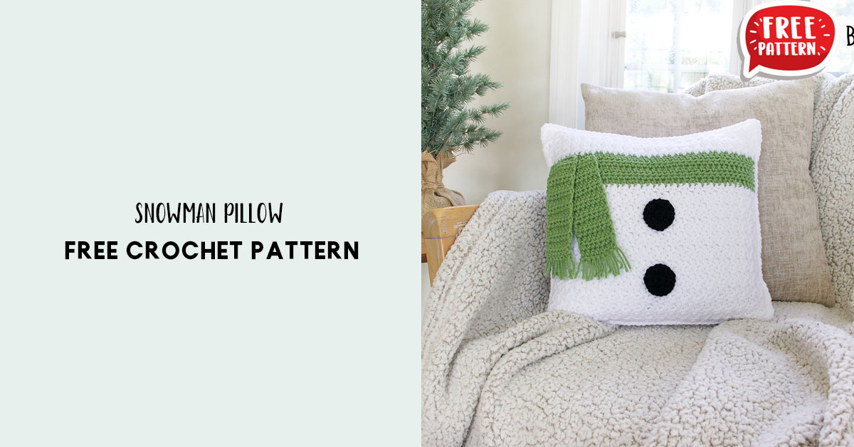 Snowman Pillow Share A Pattern