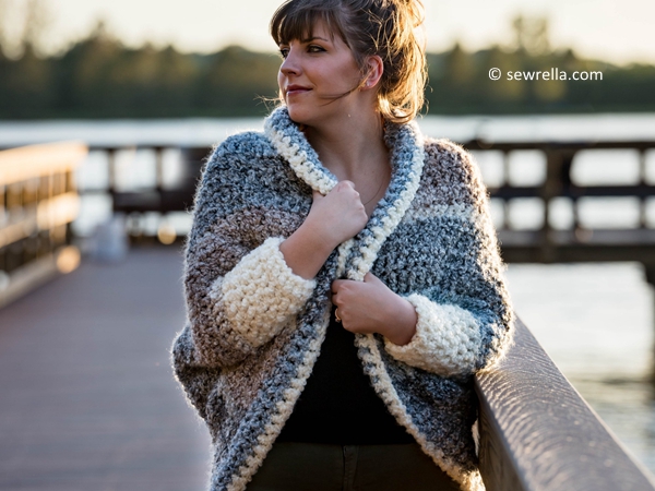 Crochet Cuddler Cocoon Sweater – Share a Pattern