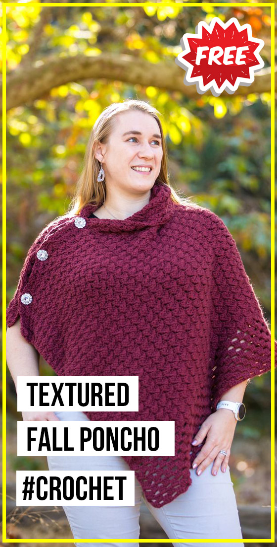 Textured Fall Poncho – Share a Pattern