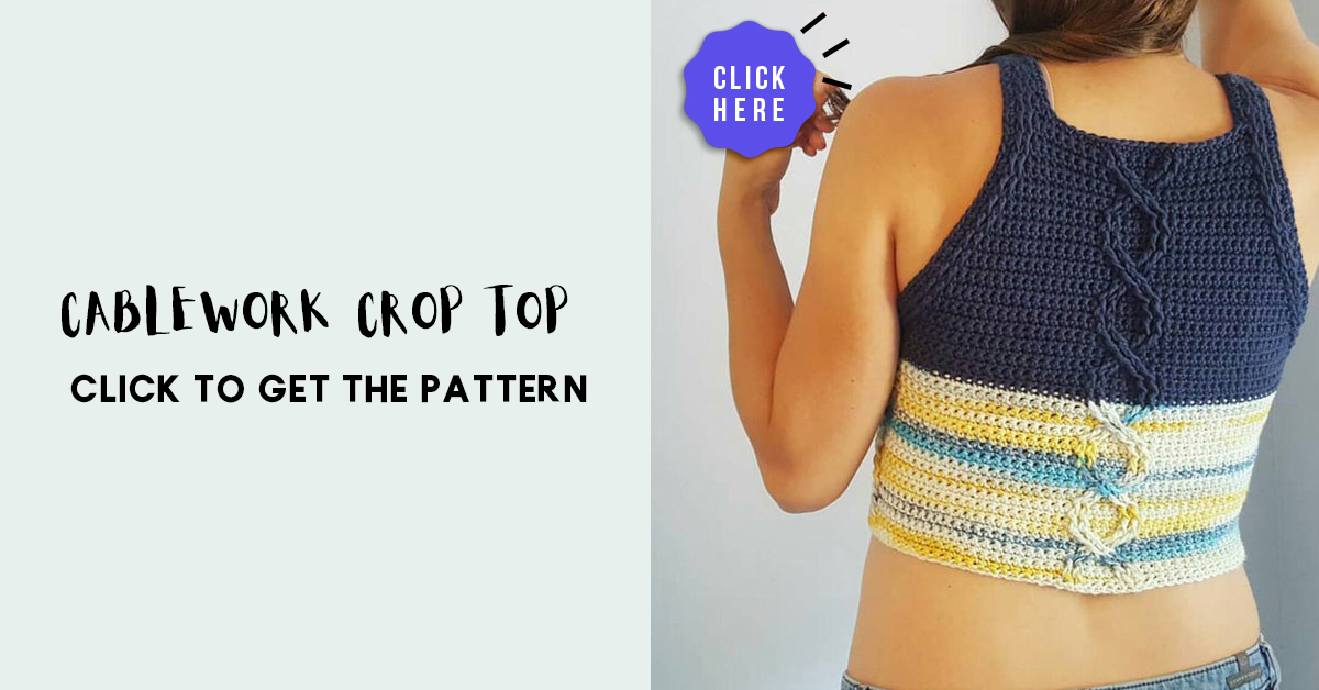 Cablework Crop Top – Share a Pattern