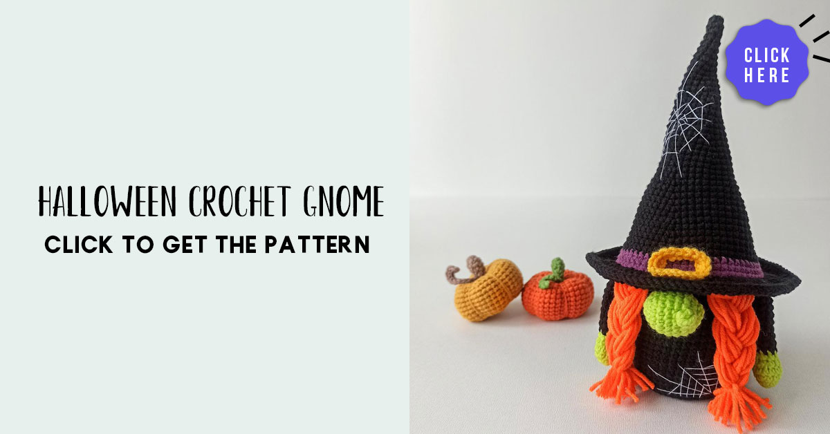 Halloween Crochet Gnome Share a Pattern