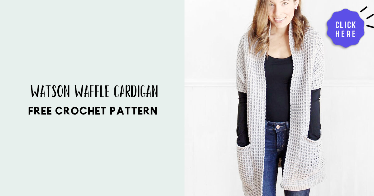 Watson Waffle Cardigan – Share a Pattern