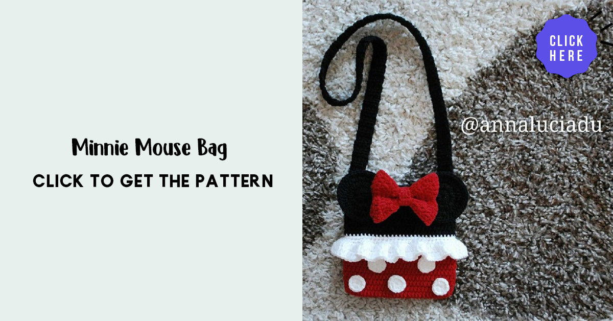Minnie Mouse Crochet Bag Tutorial // 