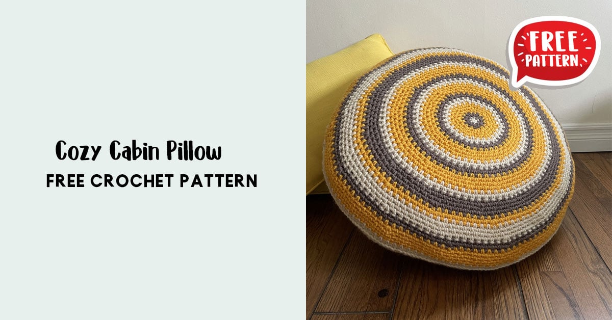 Cozy and Convenient Crochet Travel Pillow Free Pattern