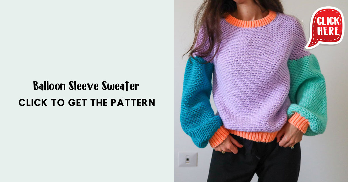 Balloon Sleeve Sweater – Share A Pattern