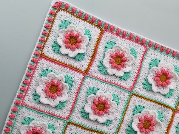 3d crochet baby discount blanket