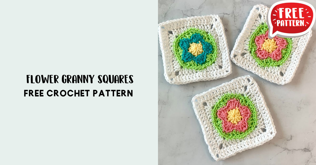 FLOWER GRANNY SQUARES - Share a Pattern