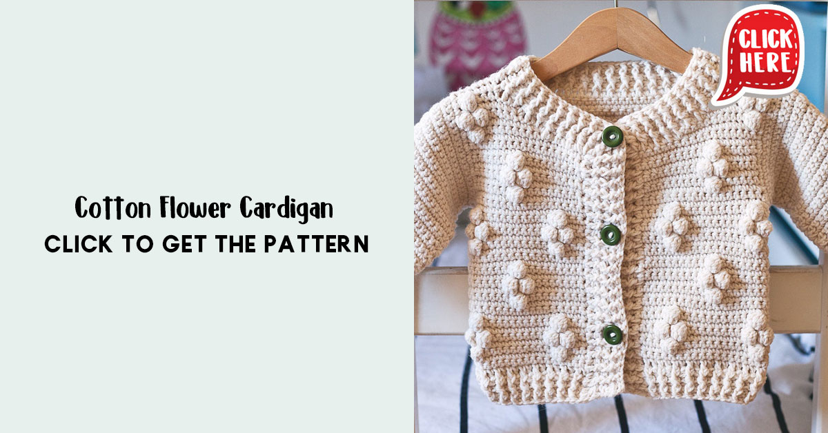 Cotton Flower Cardigan – Share a Pattern