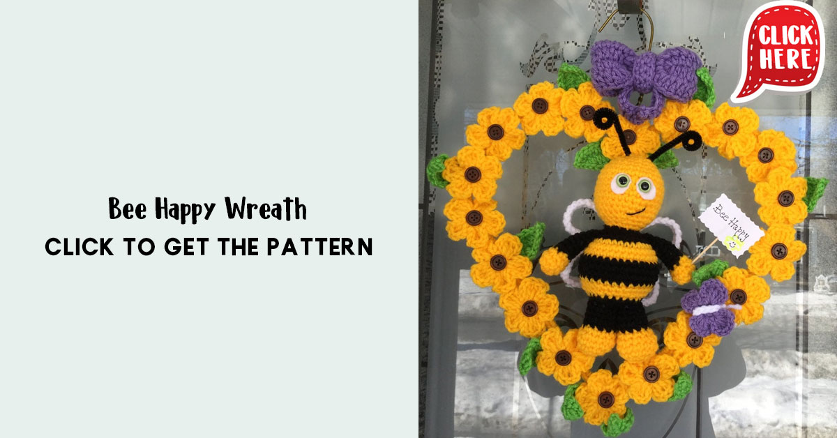 Bee Happy Wreath - Share a Pattern