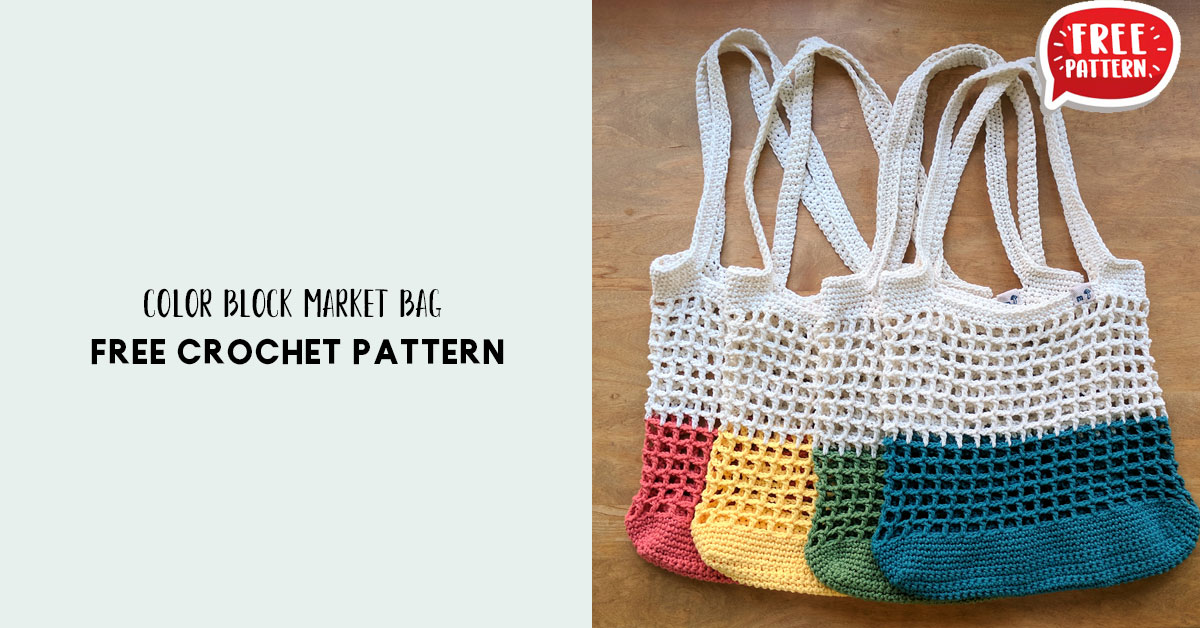 color block market bag