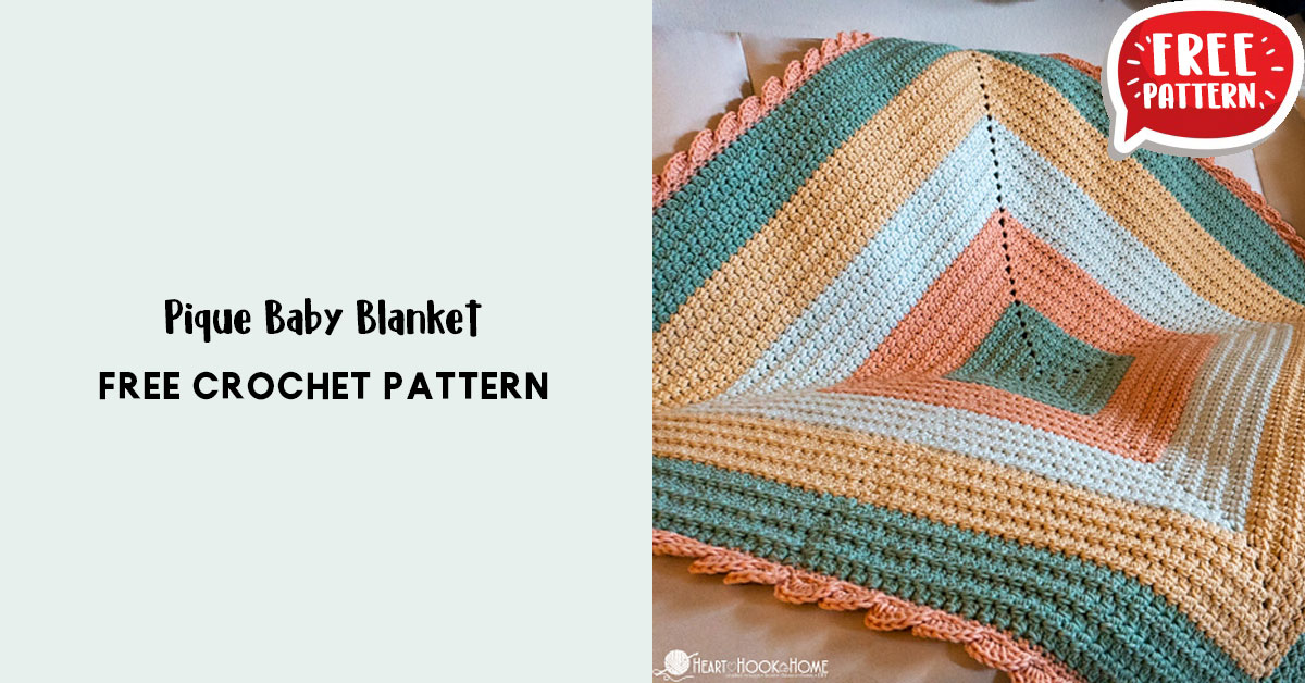 Pique-A-Boo Baby Blanket – Share a Pattern