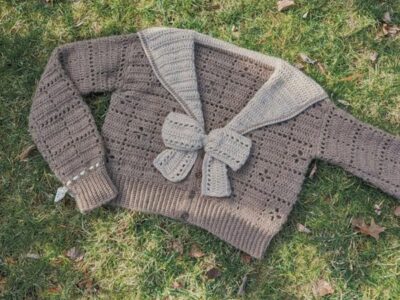 crochet Biscuit Cardigan easy pattern