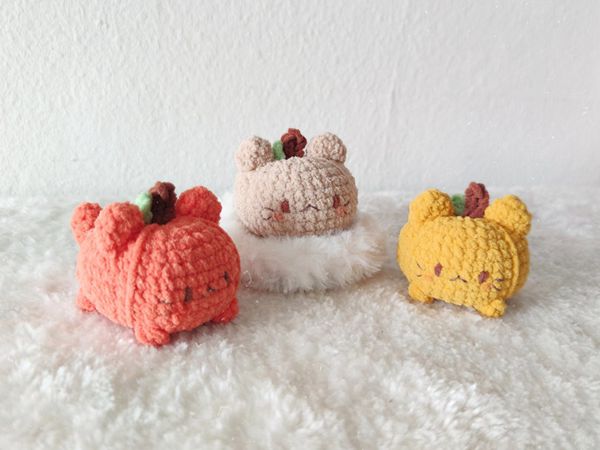 crochet Chubby Pumpkitty easy pattern