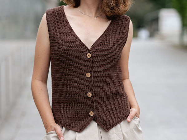 crochet City Waistcoat east pattern