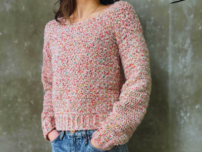 crochet Field of Flowers Light Sweater free pattern