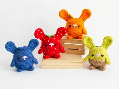 crochet Fruit Bunnies free pattern