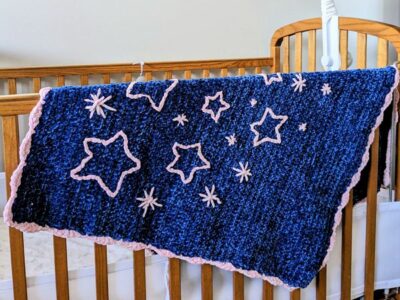 Starry Velvet Baby Blanket