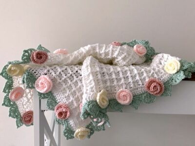 crochet Victorian Rose Blanket free pattern