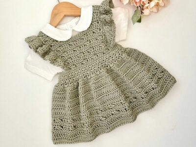 crochet Baby Girls Dress easy pattern