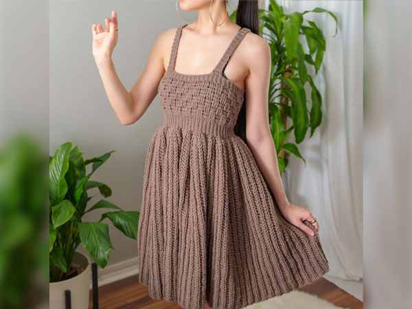 crochet Basketweave Sundress easy pattern