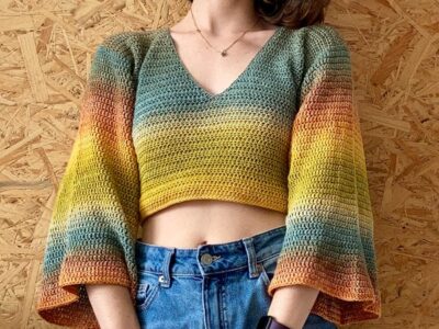 crochet Dahlia Top free pattern