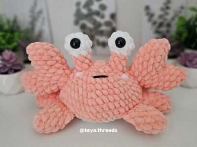 crochet Silly Crab easy pattern