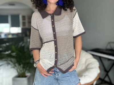 crochet Sunset Breeze Shirt free pattern