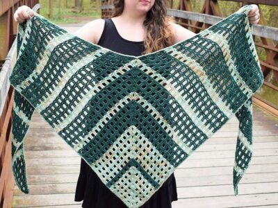 crochet Time to Flourish Shawl free pattern