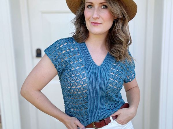 crochet Violet Lace Top free pattern