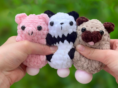 crochet Bubble Butties Toy easy pattern