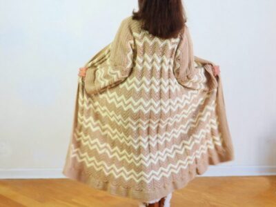 crochet Chevron Coat free pattern