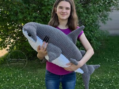 crochet Giant Hammerhead Shark free pattern