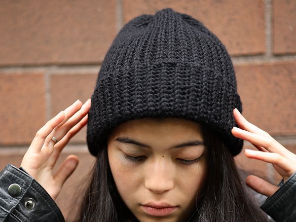 crochet Basic Ribbed Beanie free pattern