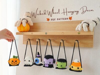 crochet Halloween Hanging easy pattern