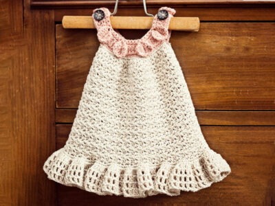 crochet Halter Ruffle Dress easy pattern