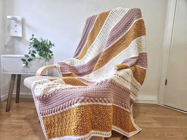 crochet Tranquility Blanket free pattern