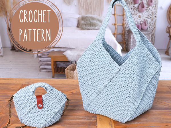 crochet Windmill Bag easy pattern